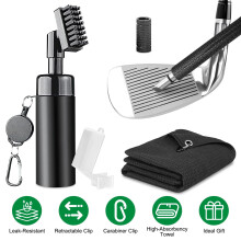 3In1Golf Club Καθαριστικό κιτ γκολφ μπαστούνι καθαρότερη βούρτσα με 5Oz μπουκάλι νερό