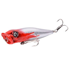 Esche da pesca Big Popper 9cm 12g 3d Occhi Esca di superficie Crankbait Wobblersy X5E0