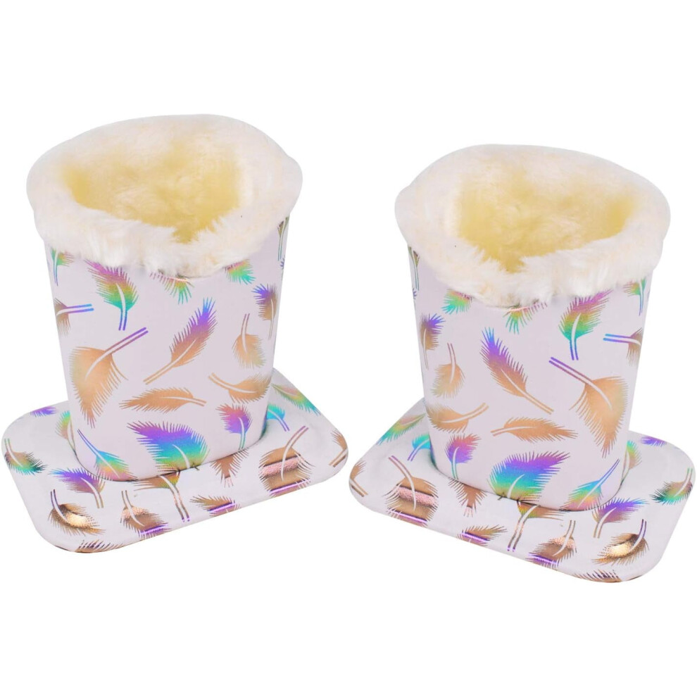 Pack of 2 Soft Plush Lined Eyeglasses Holder Stand Protective Glasses Holder Stand
