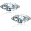 CZ stud earrings 18K white gold plated sterling silver 1
