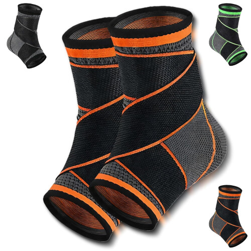 RecoverX ankelærme til unge – nylon-spandex