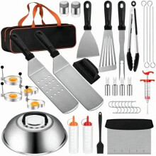 Tacar Gabhálais Griddle 45 phíosa Cruach Dhosmálta Dubh