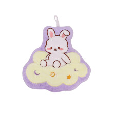 Easter Hand Towel Flock Kitchen Towel Bathroom Towel Holiday Gift Home Decor Absorbent Cleaning Cloth Hanging Dish Towel with Loop