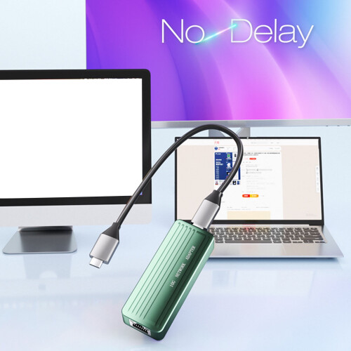 Φορητός προσαρμογέας Ethernet USB-C σε RJ45Gigabit από αλουμίνιο 1