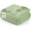 Κουβέρτα από βαμβάκι Sage Green Twin 90x72 ίντσες 350 γρ. 1