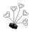 Adjustable Photo Frame Tree with Iron Wires and Wooden Base 1