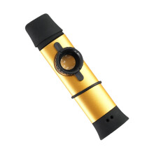 Kazoo Flute with Membranes Gift Good Companion Toy Easy to Learn Unique Portable Gold