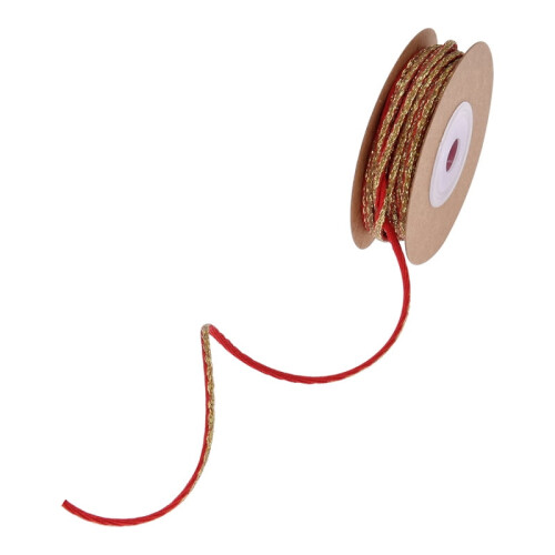 Kerst satijn grosgrain lint rood 10 yards 2 mm