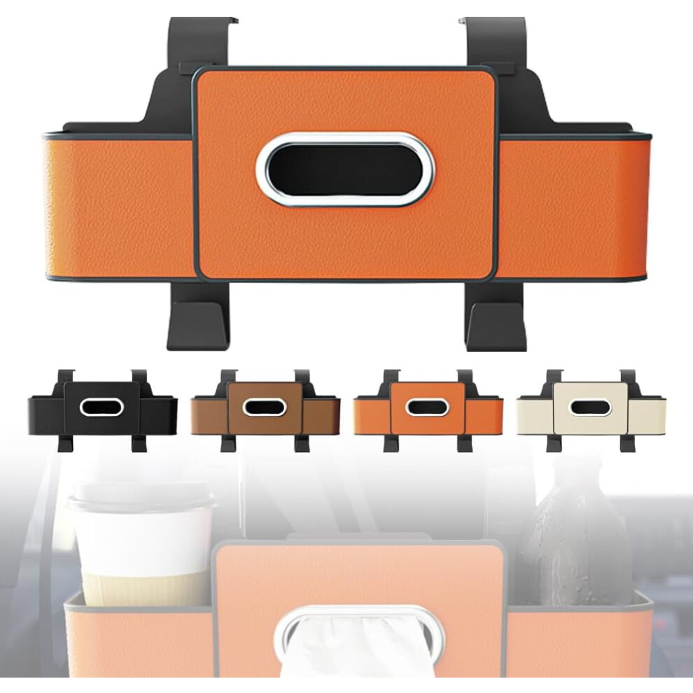 3-In-1 Car Backseat Organizer With Cup Holder, Tissue Box, Trash Bin & Hooks Â Compatible With Most Cars 9083649274842