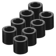 Essential Black Plastic Pool Cue Ferrules for Daily Use 8Pcs