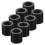 Essential Black Plastic Pool Cue Ferrules for Daily Use 8Pcs 1