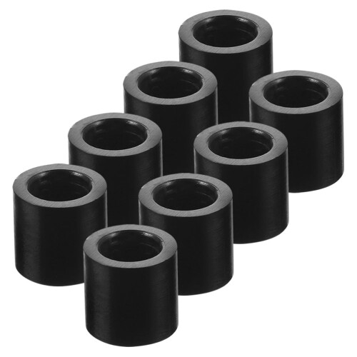 Essential Black Plastic Pool Cue Ferrules for Daily Use 8Pcs