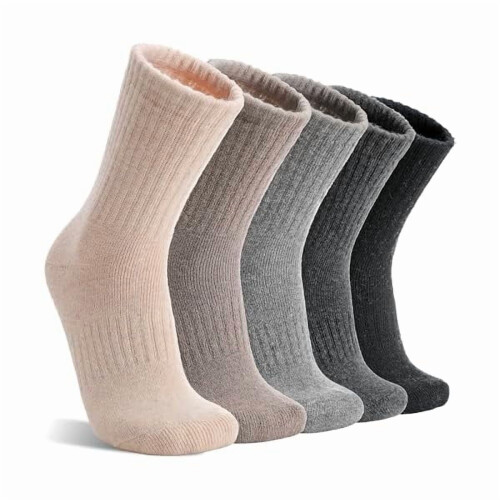 5 par termosockor i merinoull för kvinnor