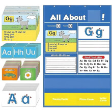 Alphabet-Taschentafel mit 182 Karten für den Kindergarten