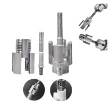 2PCS Dual-Function Pipe Threading Tool (1/2'' 3/4'' 1'') – Electric Drill Compatible, for PVC & Plastic Pipes
