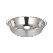Large Mixing Bowl - 11.42"x11.42"x3.11" Stainless Steel Round Basin Deep Serving Bowl Round Camping Plates for Cooking Baking Prepping Serving