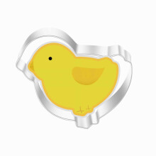 Easter Chick Cookie Cutter, Easter Cartoon Chick Stainless Steel Cookie Cutter,3"4.5",1PC