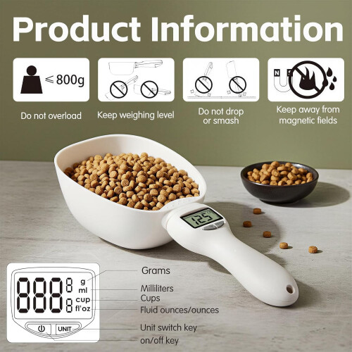 Digital måleskje 800g 0,1g LCD for matlaging og baking 2