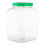 Clear Airtight Stackable Plastic Jars with Red Lids 2