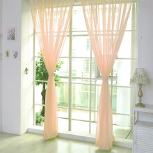 Rideau, 1 pièce, rideau de porte/fenêtre en tulle uni, panneau de drapé, foulard transparent
