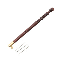 Kirjontakoukku ja kahva neulalla (0,67 mm 0,9 mm 1 mm) helmikirjontaan, ranskalainen kirjontakoukku helmikirjontaan