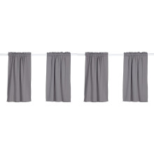 Small Window Curtains,Kitchen/Bathroom/Kids Bedroom Decor Thermal Insulated Window Short Curtain Room Darkening Window Curtain Tiers 2PCS