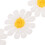 OULII Daisy Flower Headband Boho Multi Fabric Realistic Design Home Decor 2Pcs 3