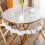 PEVA Round Tablecloth – Waterproof, Oilproof, 0.13mm 1