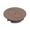 Carlon Rund PVC Gulvboksdæksel, 13,5 cm, Karamel, 1