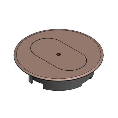 Carlon Rund PVC Gulvboksdæksel, 13,5 cm, Karamel,