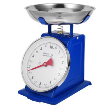 Vintage analoge keukenweegschaal van roestvrij staal voor thuisbakken en koken, nauwkeurige metingen