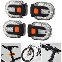 USB oplaadbaar fietsachterlicht met richtingaanwijzer, gescheiden achterlichten en twee afstandsbedieningen – compatibel met alle fietsen