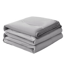 Kühlende Bettdecke (King-Size), leichte Sommerdecke für alle Jahreszeiten, weich, seidenweich, grau