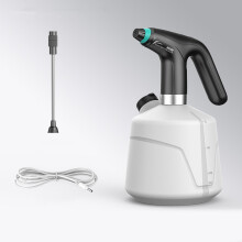 Mångsidig handhållen elektrisk ångtvätt för hem och bil med 1 liters kapacitet och ergonomisk design, vit