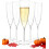 Pahare de șampanie din plastic transparent, 170 ml – pachet de 38 1