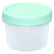 Contenedores redondos de plástico para congelar, 113 g (4 oz)