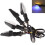 12LED Amber+Blue Motorcycle Turn Signal Indicator Light Blinker Universal 2