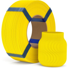 PLA Basic -täyttöfilamentti, 1,75 mm, keltainen, 1 kg, tulostusfilamentti, ei kelaa, mittatarkkuus +/- 0,02 mm, tulostus-PLA kelan täyttöön