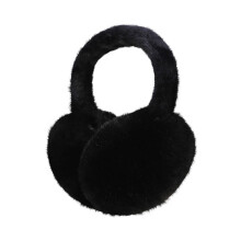 Foldable Plush Earmuffs for Women & Kids 3-18, Winter Fluffy Ear Muff Warmers with Stretch Fit, Portable Cold Weather Windproof Ear Protection