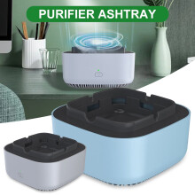 Cendrier sans fumée, récupérateur de fumée amovible pour l'intérieur, arrêt automatique après 20 minutes, silencieux et anti-flammes, filtre