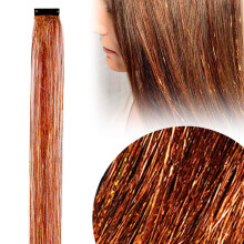 Clip-in glitter haarextensies, 50 cm glitter feeënhaarset, sprankelende kleurrijke clips voor vrouwen – geschikt voor alle haartypes