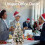 Mini Christmas Tree with Lights Gold Flocked 22in 7