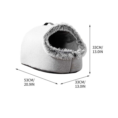 Winter Cat Bed Warm Enclosed Portable Large 2