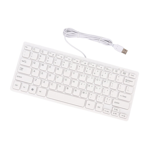 Πληκτρολόγιο USB με καλώδιο 72 πλήκτρων, αθόρυβη ανάδραση με αφή, εξοικονόμηση 2