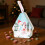 1 τεμάχιο κουτί από τενεκεδάκια για χριστουγεννιάτικα γλυκά σε σχήμα σπιτιού με 4