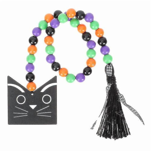 1 perle en bois décorative pour Halloween 1