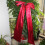 Red Christmas Tree Topper Extra Large with Long Streamers 4