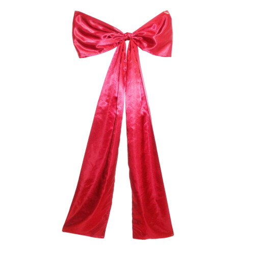 Red Christmas Tree Topper Extra Large with Long Streamers 1