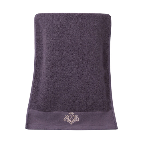 Toalha de rosto de algodão marrom 76 x 152 cm (30 x 60 polegadas) com tecido atoalhado grosso 1