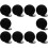 Numéros de table ronds pour mariage (lot de 10) 8